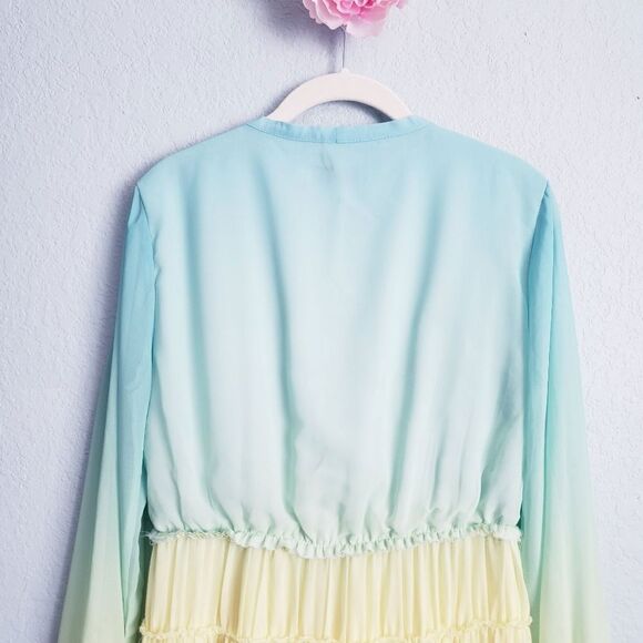 Chicwish Rainbow Gradient Maxi Dress - Picture 10 of 11